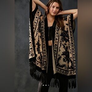 Free People Nightbird Burnout Kimono